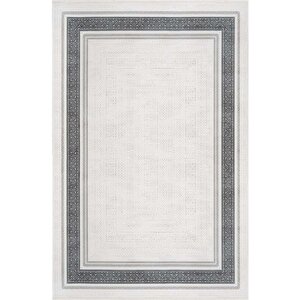 Luxess Valeria 1074 Gri Halı Kilim Kaymaz Taban Yıkanabilir Salon Mutfak Kesme Yolluk 100x300 cm