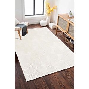 Enti Akik 8612 Krem Halı Kilim Salon Mutfak Kesme Yolluk Dokuma 100x200 cm