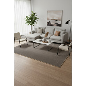 Antik 1801 Koyu Gri Hav Toz Vermez Kolay Temizlenen Salon Halısı Yolluk Koridor Halısı 80x200 cm