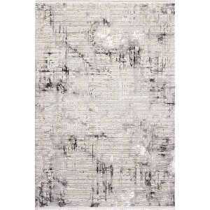 Enti Norm 6213 Gri Salon Halısı Kesme Yolluk Yumuşak Doku Kaymaz Halısı 120x180 cm