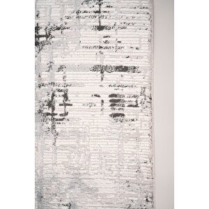 Enti Norm 6213 Gri Salon Halısı Kesme Yolluk Yumuşak Doku Kaymaz Halısı 120x180 cm