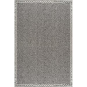 Woolhome Naturel Sisal 2002 Antrasit Gri Kolay Temizlenebilen Kaymaz Salon Mutfak Halısı 80x300 cm