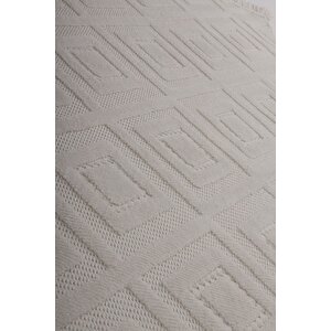 Luxess Dizayn 1089 Bej Kaymaz Taban Kesme Yolluk Mutfak Halısı Modern Salon Halısı 100x450 cm