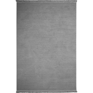 Luxess Bukle 1120 Antrasit Hav Toz Vermez Salon Halısı Kesme Halı Yolluk Kaymaz Taban Halı 100x300 cm