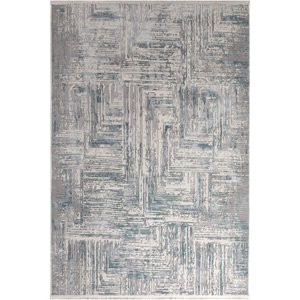 Madrid 1005 Mavi Halı Kilim Kaymaz Taban Salon Mutfak Kesme Yolluk Makine Halısı 160x300 cm