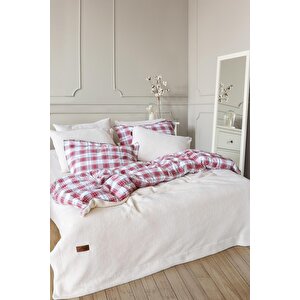 İyi Geceler İstanbul Sherwood Wooden Tek Kişilik Yatak Örtüsü Seti Ekru Ekru