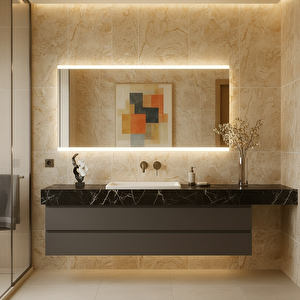 Lumiwide Led Dikdörtgen Banyo Aynası – Dimmable Dokunmatik 3000k Günışığı 70x100 cm