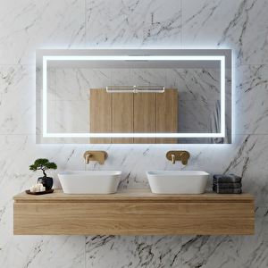 Luna Led Boy Aynası – Dikey & Yatay Kullanım, Dokunmatik Dimmerli - 3000k Günışığı 50x125 cm