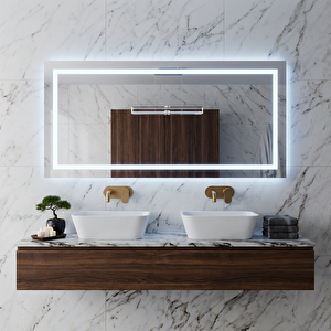 Luna Led Boy Aynası – Dikey & Yatay Kullanım, Dokunmatik Dimmerli - 3000k Günışığı 50x125 cm