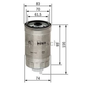 Fiat Palio Weekend 1.7 Td 08.2000 - 02.2002 Bosch Mazot Fi̇ltresi̇ Filitre