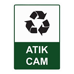 Atık Cam Isg Uyarı Levhası Pvc A4 21x30 Cm 21x30 cm