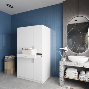 Çamaşır Ve Kurutma Makinesi Dolabı Beyaz B.u.y_1