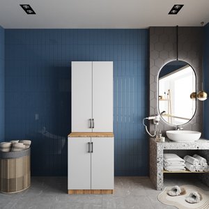 Çamaşır Ve Kurutma Makinesi Dolabı Çam&beyaz B.i.l_7