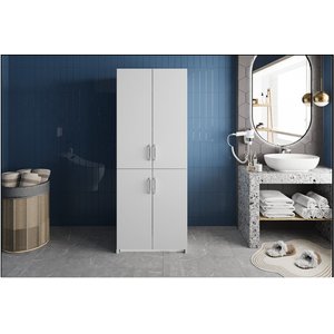Çamaşır Ve Kurutma Makinesi Dolabı Beyaz B.i.v_1