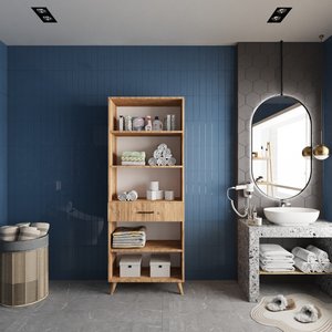Çok Amaçlı Banyo Dolabı Çam B.i.t_3