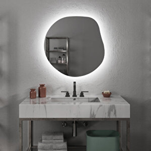 Soft Kare Form Dimmable Dokunmatik Led Ayna - 6500k Beyaz Işık 96x96 cm