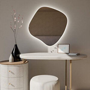 Organic Form Dimmable Dokunmatik Led Ayna Beyaz Işık 6500k 80x80 cm