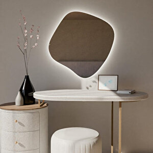 Organic Form Dimmable Dokunmatik Led Ayna Beyaz Işık 6500k 80x80 cm