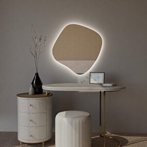 Organic Form Dimmable Dokunmatik Led Ayna Beyaz Işık 6500k 80x80 cm