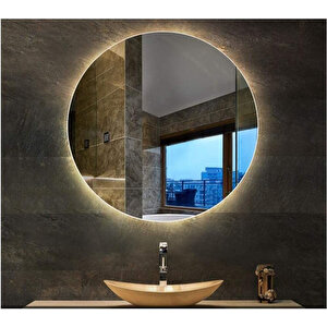 Yuvarlak Dimmable Led Banyo Aynası – 3000k Günışığı 90x90 cm