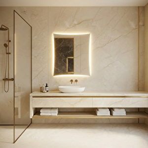 Modern Led Banyo Aynası – Dokunmatik, Dim Edilebilir, 3000k Günışığı 70x90 cm