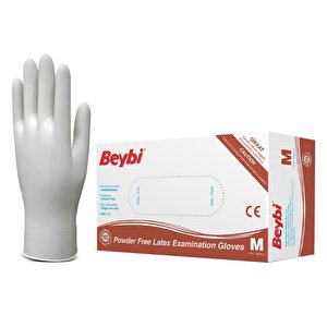 Lateks Pudrasız Muayene Eldiveni M 100 Lü