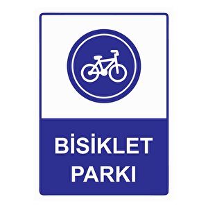Bisiklet Parkı Isg Uyarı Levhası Pvc A3 30x42 Cm 30x42 cm