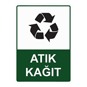 Atık Kağıt Isg Uyarı Levhası Pvc A5 15x21 Cm 15x21 cm