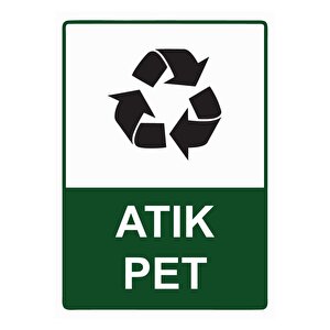 Atık Pet Isg Uyarı Levhası Pvc A4 21x30 Cm 21x30 cm