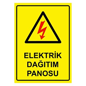 Elektrik Dağıtım Panosu Isg Uyarı Levhası Pvc A3 30x42 Cm 30x42 cm