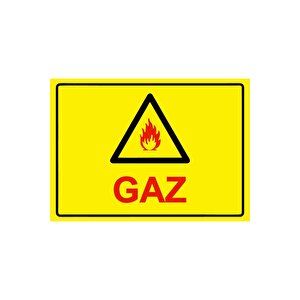 Gaz Isg Uyarı Levhası Pvc A5 15x21 Cm 15x21 cm