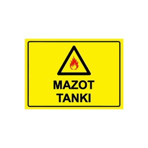 Mazot Tankı Isg Uyarı Levhası Pvc A5 15x21 Cm 15x21 cm