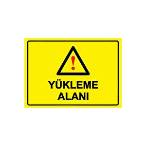 Yükleme Alanı Isg Uyarı Levhası Pvc A4 21x30 Cm 21x30 cm