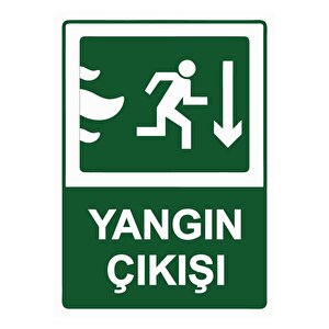 Yangın Çıkışı Isg Uyarı Levhası Pvc A5 15x21 Cm 15x21 cm