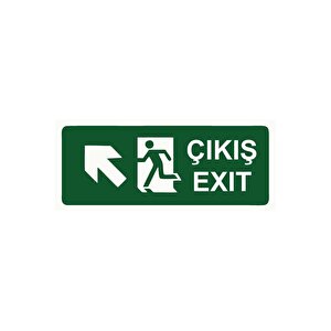 Çıkış Exıt Isg Uyarı Levhası Pvc A3 30x42 Cm 30x42 cm