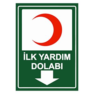 İlk Yardım Dolabı Isg Uyarı Levhası Pvc A4 21x30 Cm 21x30 cm