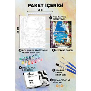 Kardelen Çiçeği Sayılarla Boyama Seti 50x70 cm