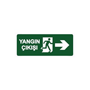 Yangın Çıkışı Isg Uyarı Levhası Pvc A5 15x21 Cm 15x21 cm