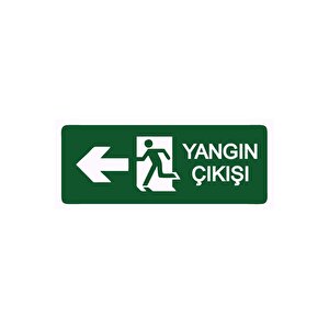 Yangın Çıkışı Isg Uyarı Levhası Pvc A5 15x21 Cm 15x21 cm