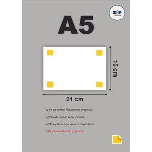 Girişe Malzeme Koymak Yasaktır Isg Uyarı Levhası Pvc A4 21x30 Cm 21x30 cm