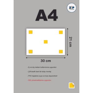 Dikkat Köpek Var! Isg Uyarı Levhası Pvc A3 30x42 Cm 30x42 cm