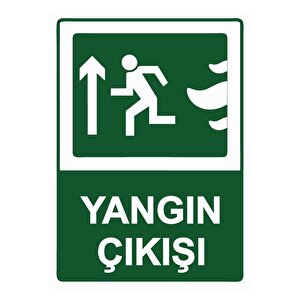Yangın Çıkışı Isg Uyarı Levhası Pvc A4 21x30 Cm 21x30 cm