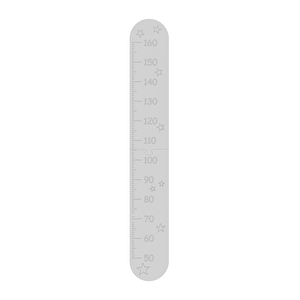 Çocuk Odası Boy Ölçer & Büyüme Gelişim Cetveli 8 mm MdfLam – Beyaz Beyaz