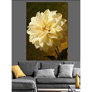 Yakın Çekim Sarı Çiçek Dekoratif Kanvas - Mdf Ahşap Tablo 25x35 cm