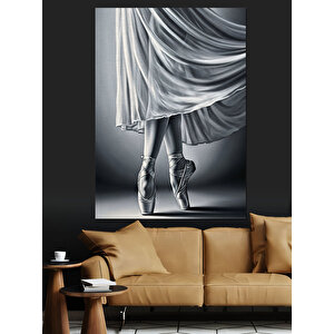 Balerin Ayakları Dans Pabucu Dekoratif Kanvas - Mdf Ahşap Tablo 50x70 cm