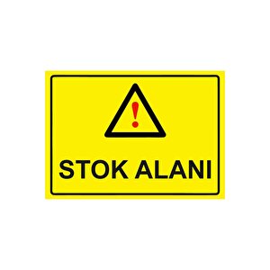 Stok Alanı Isg Uyarı Levhası Pvc A3 30x42 Cm 30x42 cm