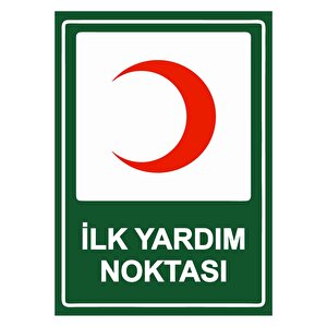 İlk Yardım Noktası Isg Uyarı Levhası Pvc A3 30x42 Cm 30x42 cm