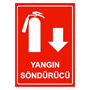 Yangın Söndürücü Isg Uyarı Levhası Pvc A3 30x42 Cm 30x42 cm
