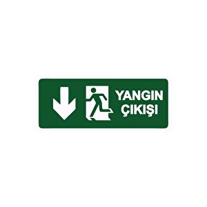 Yangın Çıkışı Isg Uyarı Levhası Pvc A3 30x42 Cm 30x42 cm