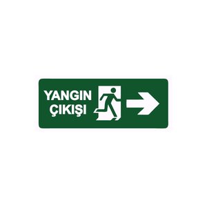 Yangın Çıkışı Isg Uyarı Levhası Pvc A4 21x30 Cm 21x30 cm